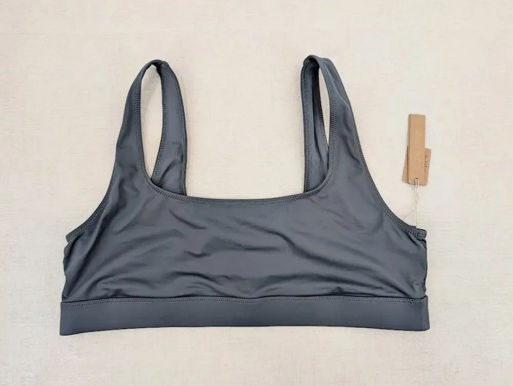 SKIMS Swim Bikini Tank Top 2X Gunmetal Bikini Sporty Beach